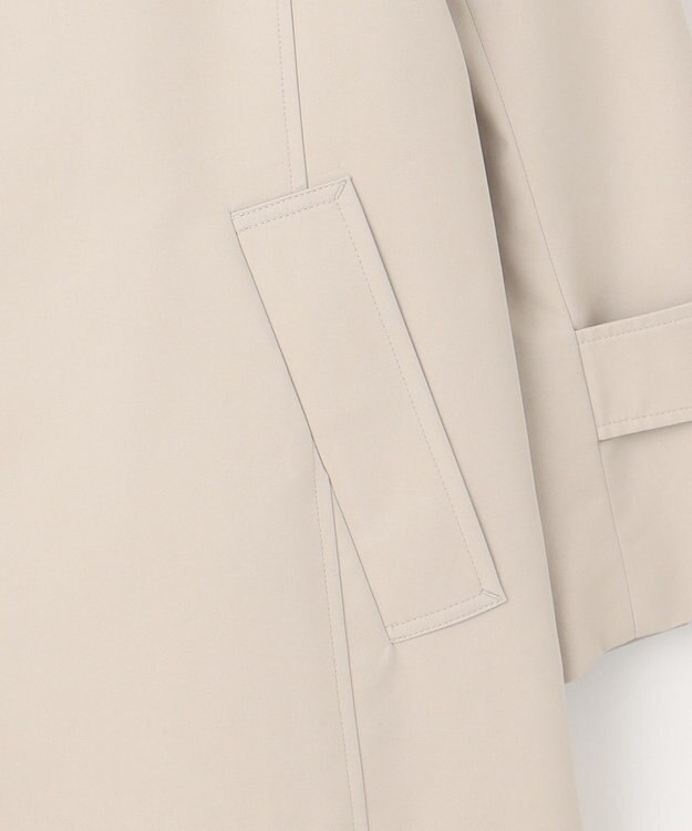 J.PRESS LADIES 【WEB限定カラーあり・撥水】80/2 T/C ツイル ステンカラー ロングコート ライトグレー系