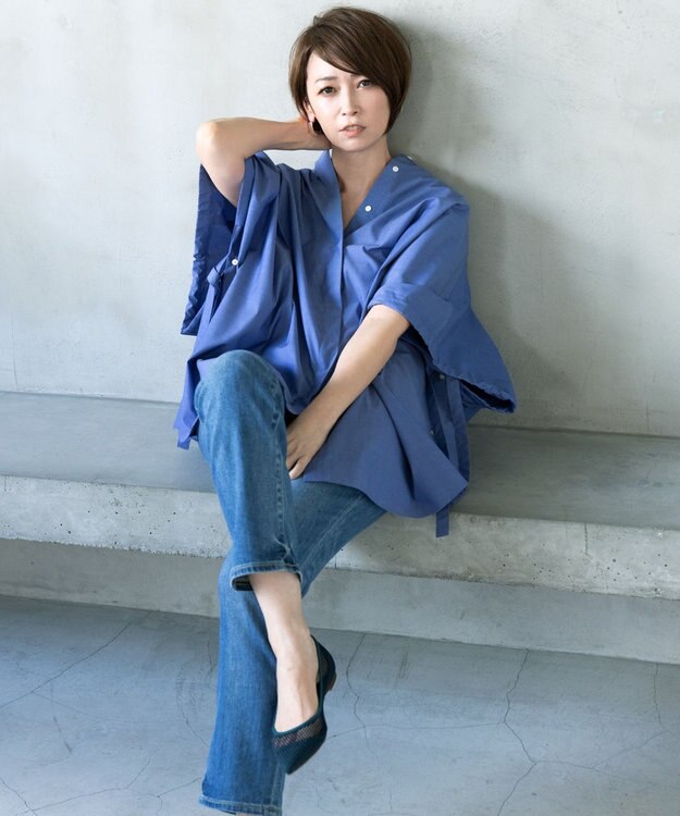 united bamboo メッシュポインテッドパンプス ブルーグリーン