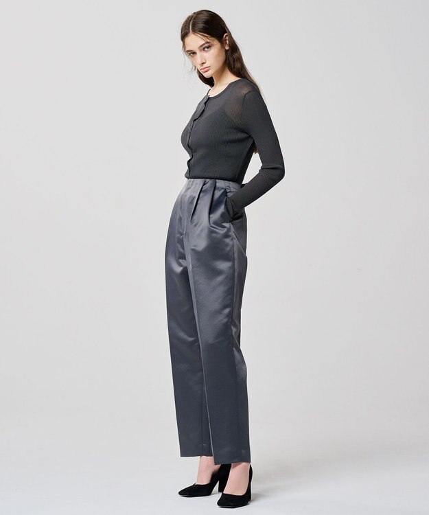 uncrave シアーニット カーディガン（uncrave WHITE） ブルーグレー