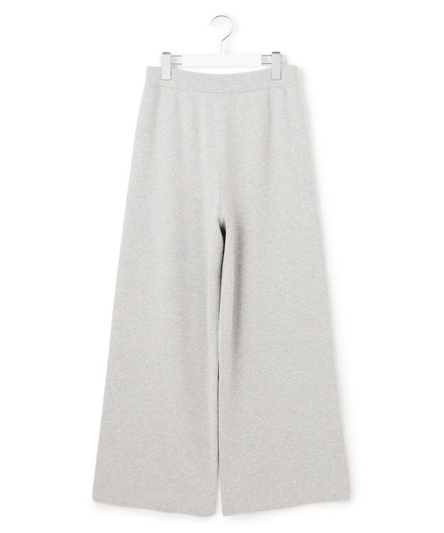 23区 L 【見上愛さん着用/洗える】カシミヤブレンド ニット パンツ ライトグレー系