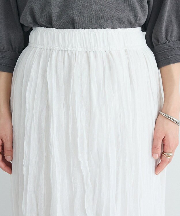 CRAFT STANDARD BOUTIQUE シアーワッシャースカート White