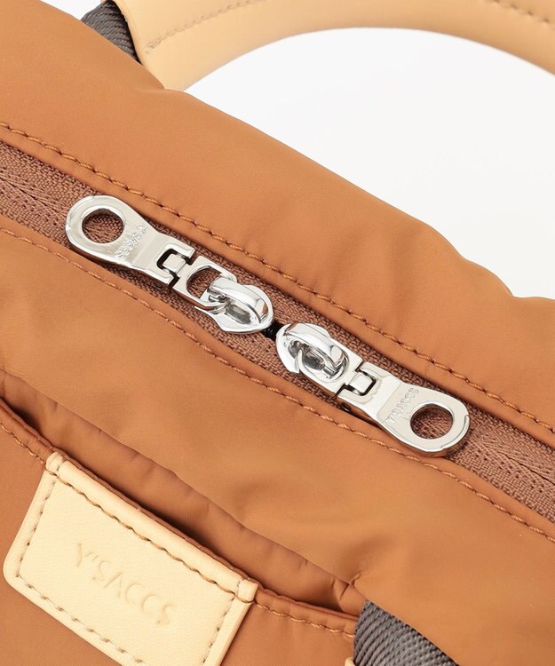 Y'SACCS 【ナイロンタフタ】トラベル2WAYミニボストン キャメル
