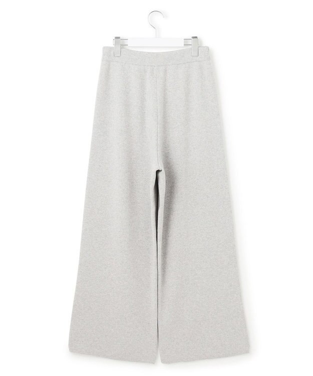 23区 L 【見上愛さん着用/洗える】カシミヤブレンド ニット パンツ ライトグレー系