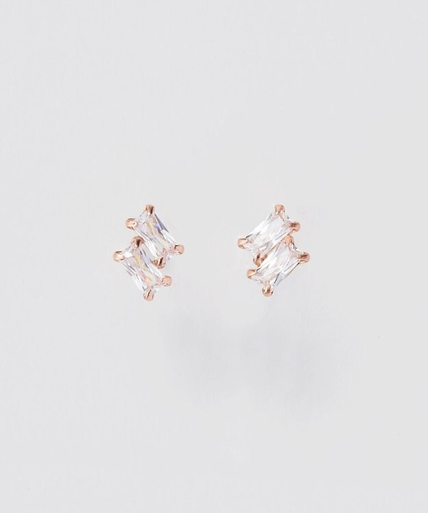 Phoebe 【K10】ツインバケットピアス　ローズゴールド ローズゴールド