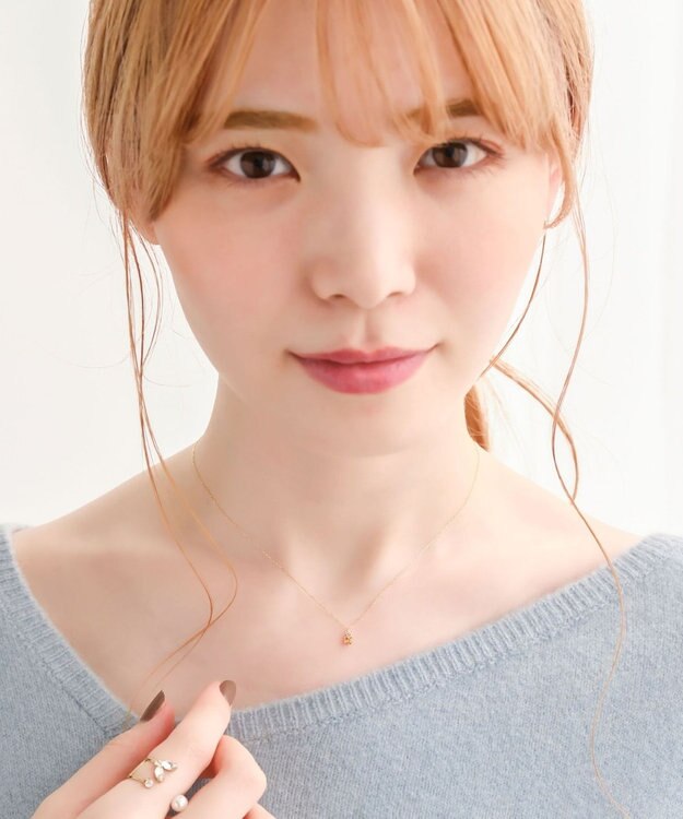 Phoebe 【K10】ジュエルラックネックレス　シトリン/11月誕生石/天然石/全長:40cm ゴールド