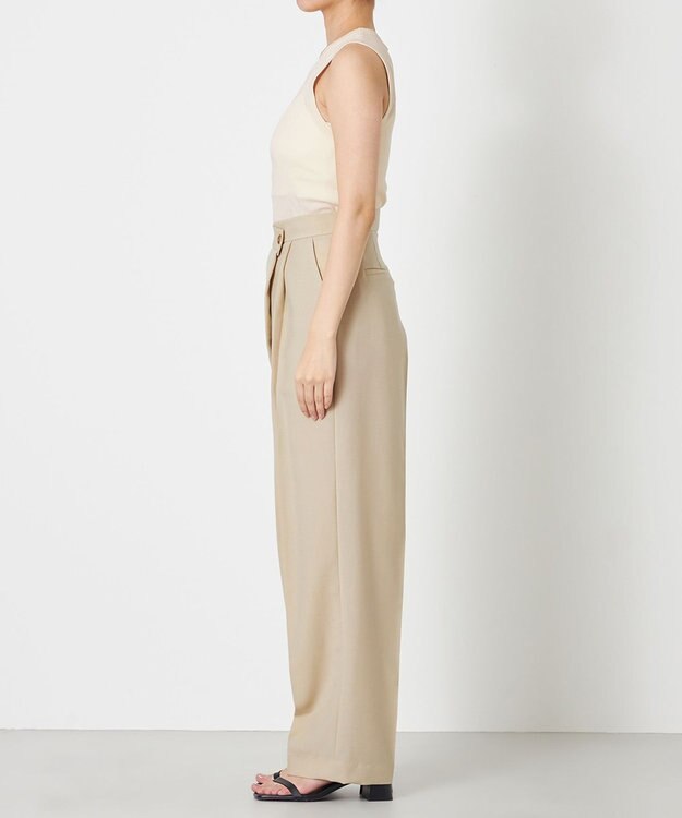 NAVE 【Nave・セットアップ可】ウールポリエステルツイルパンツ ベージュ系