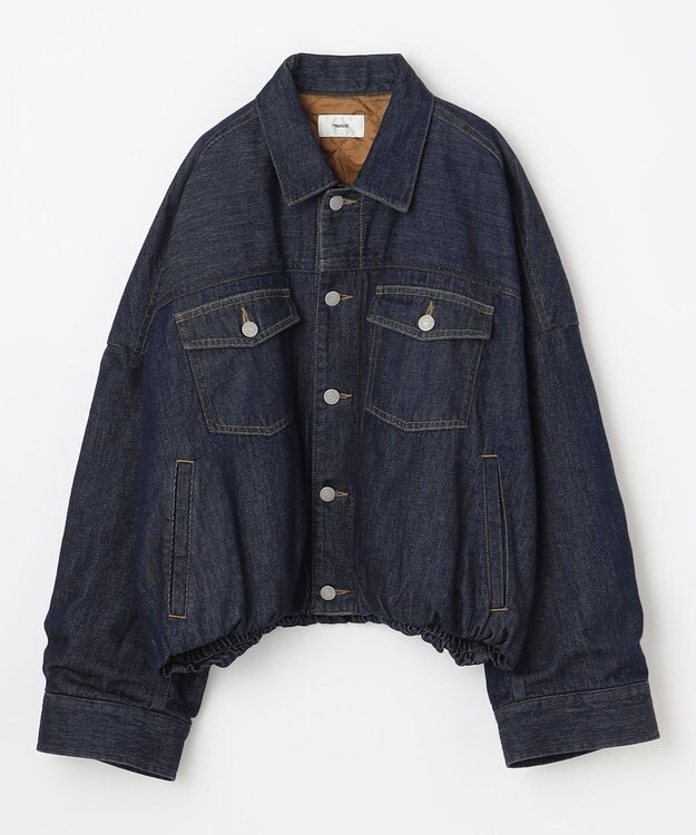 NAVE 【ReNAVE・洗える/中綿】ライトデニム ブルゾン ネイビー系