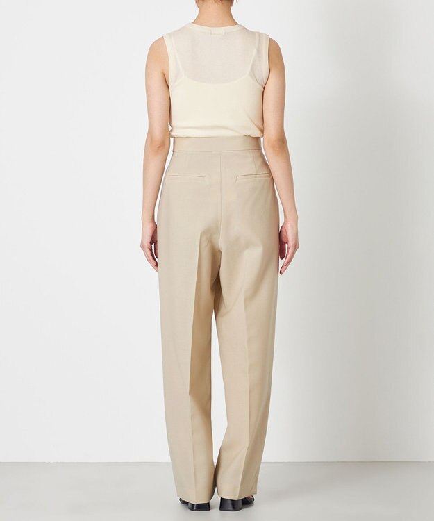 NAVE 【Nave・セットアップ可】ウールポリエステルツイルパンツ ベージュ系