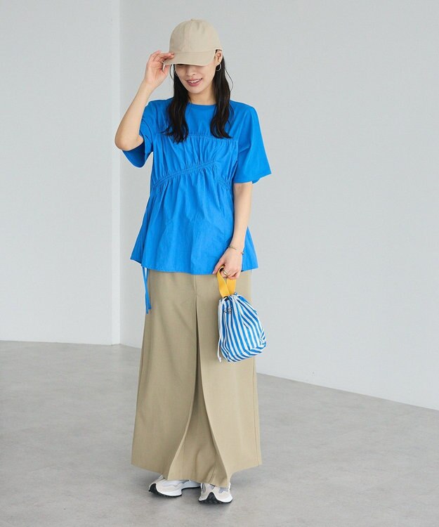 CRAFT STANDARD BOUTIQUE ギャザーデザインプルオーバー Blue