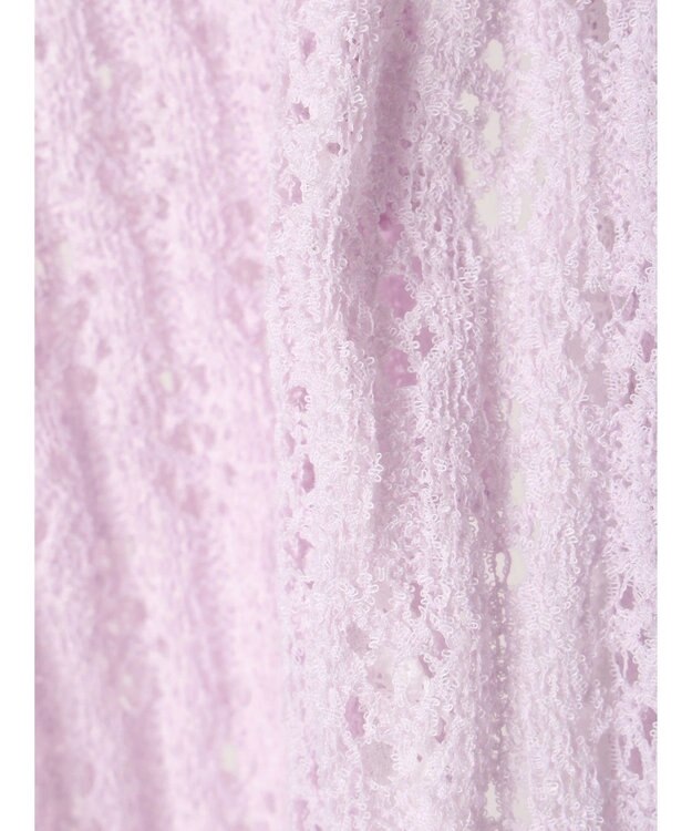 earth music&ecology テープヤーンリボンカーディガン Light Purple