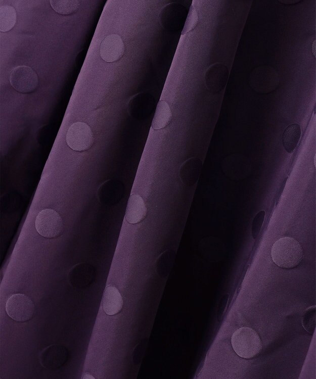 組曲 ドットジャガード フレア スカート パープル系