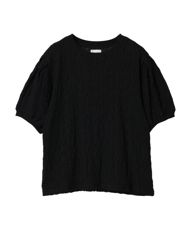 Green Parks 表面カットリブドッキングプルオーバー Black