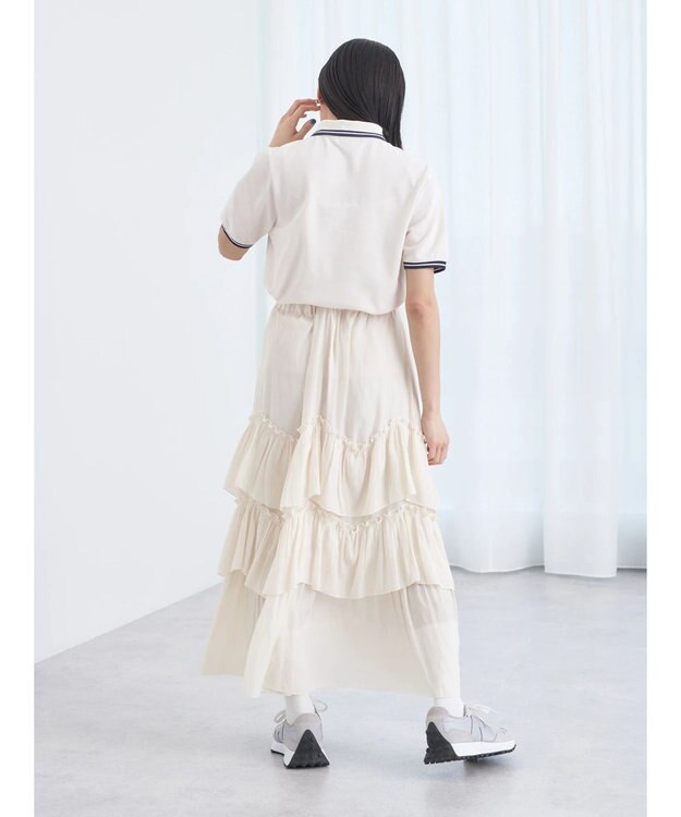 earth music&ecology ハートロゴ刺繍ポロ Blue