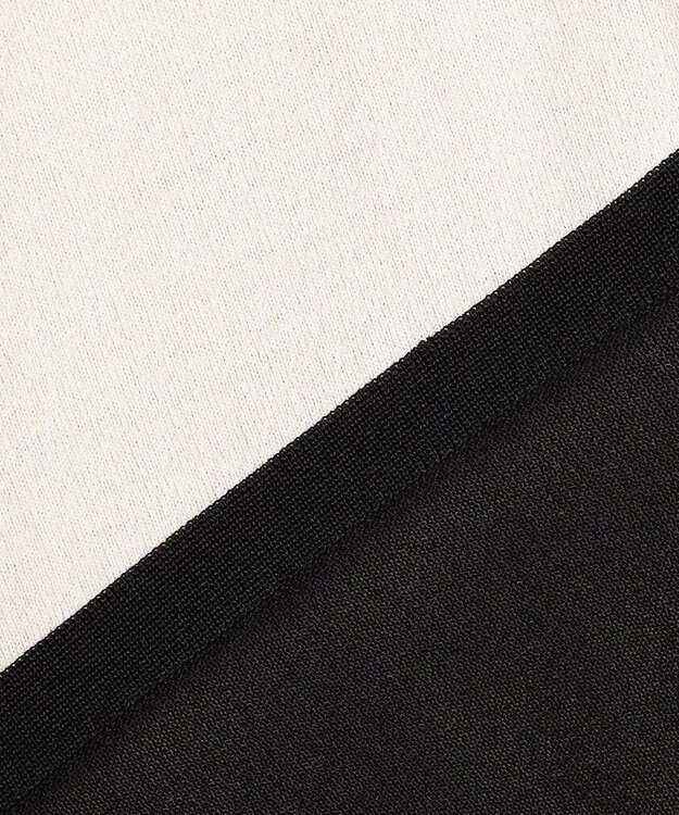 ICB L 【接触冷感・UVカット・洗える】VIS/NYハイゲージ シアーコンビニット トープ×ブラックシアー系