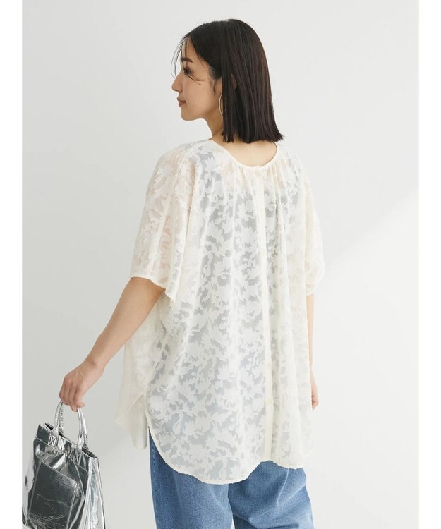 Green Parks ２ＷＡＹ　ジャガードチュニック Ivory