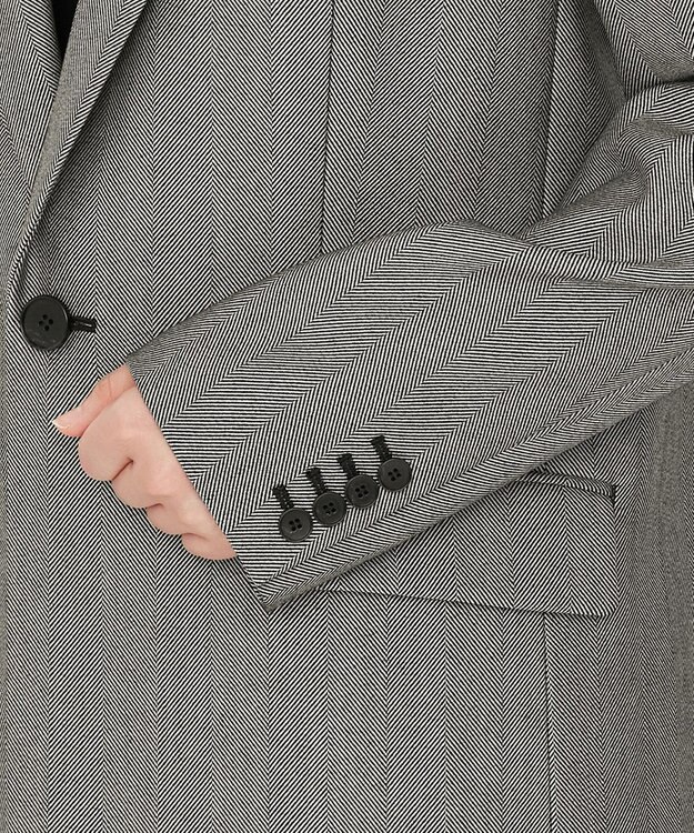 uncrave ヘリンボーンスーツ ジャケット（uncrave WHITE） へリンボーンブラック