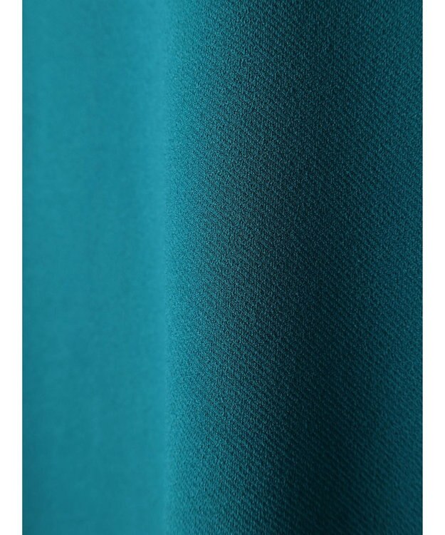 Green Parks カットジョーゼット裾フレアスカート Blue Green