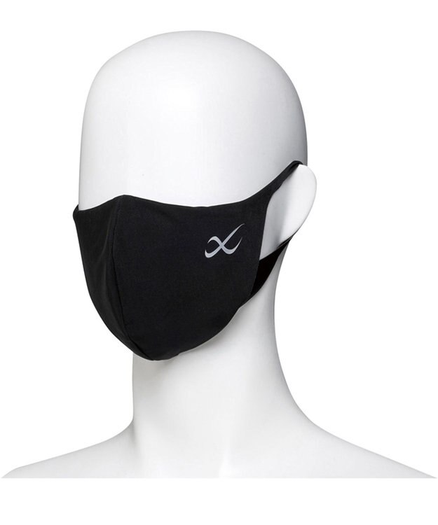CW-X 【UNISEX】スポーツマスク　息がしやすい３D設計　UVカット率90％以上　/ワコール　HYR700 ブラック