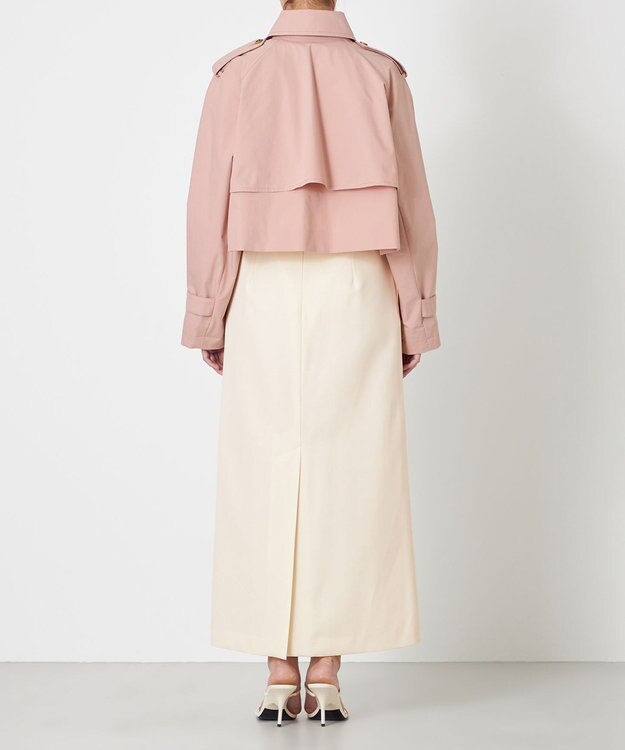 NAVE 【Nave・撥水加工】ショートトレンチ ジャケット ピンク系