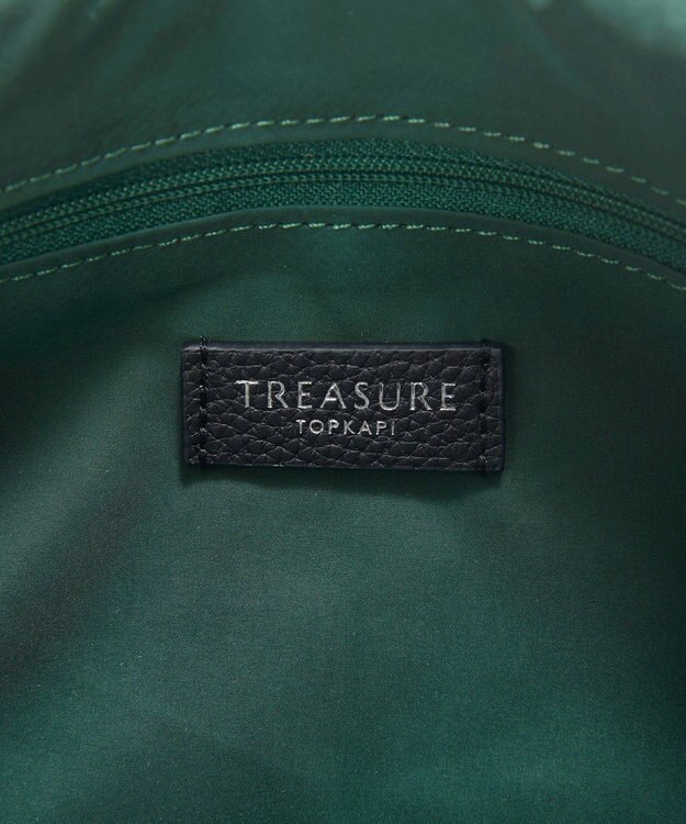TOPKAPI 【TREASURE TOPKAPI】Plie(プリエ) プリーツスカーフドレープ ミニショルダーバッグ ブラック