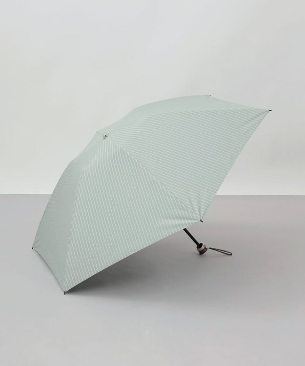 AURORA 【WEB限定】 ストライプ晴雨兼用傘（折りたたみ傘） ミントグリーン