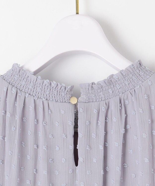 ANY SIS L 【美人百花6月号掲載】カットドビー ブラウス ラベンダー