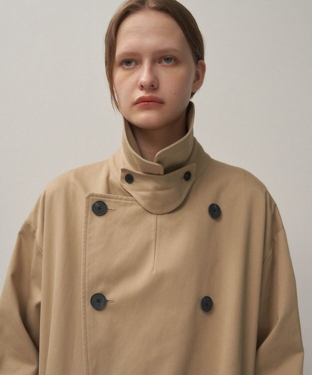 ATON WEST POINT | オーバーサイズトレンチコート BEIGE