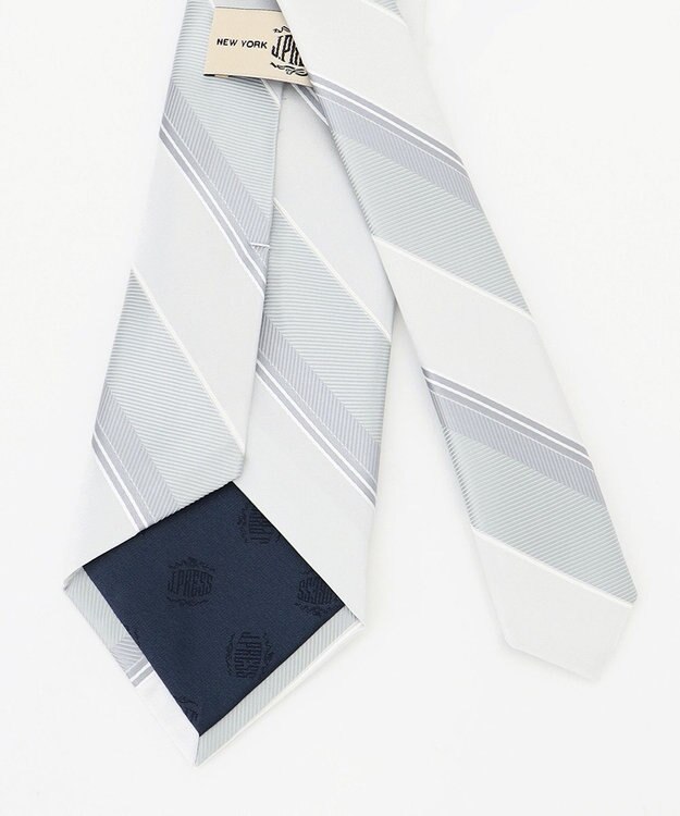 J.PRESS MEN 【BLACK】フォーマルレジメンタルネクタイ ライトグレー系2