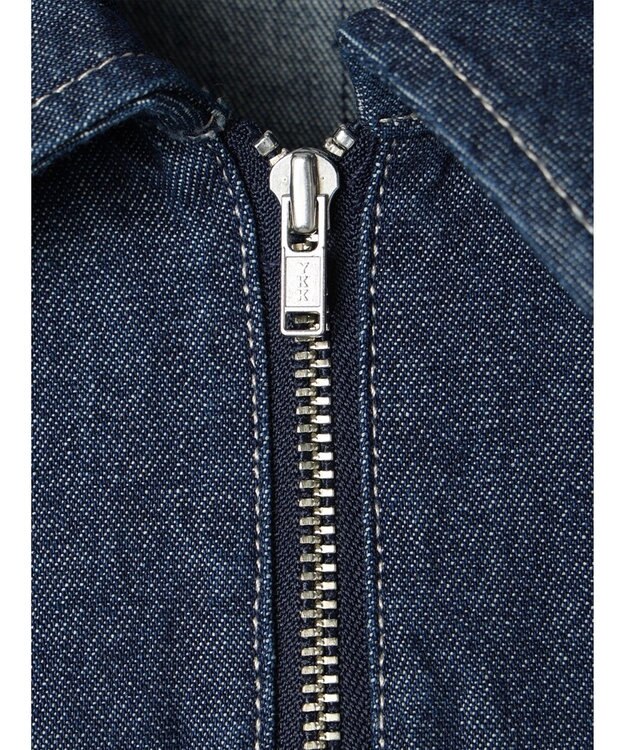 Green Parks ・ＥＬＥＮＣＡＲＥ　ＤＵＥ　デニムハーフＺＩＰワンピース Indigo