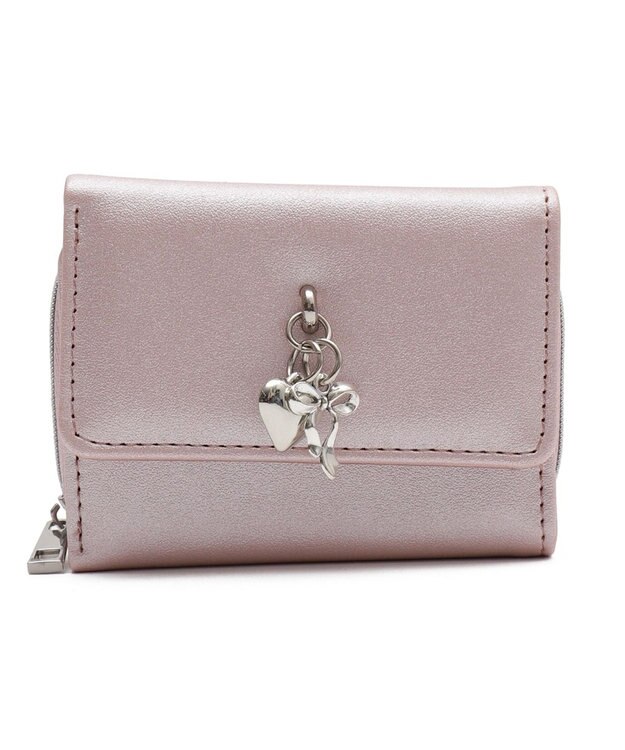 WEGO ダブルチャームウォレット ライトピンク