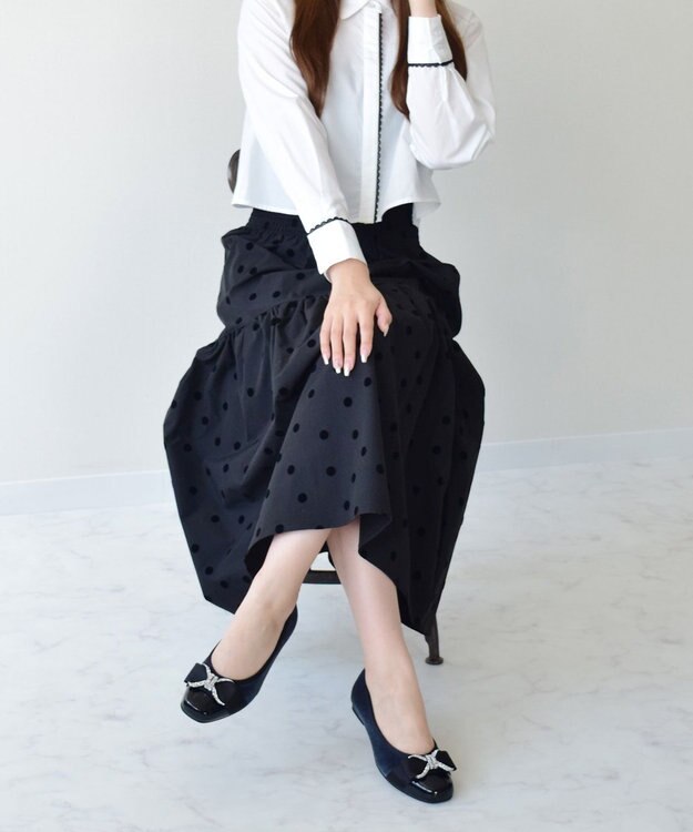 Bridget Birkin ＜3E＞【Bridget Birkin Walk】ジュエリーリボンウォーキングパンプス グレー雑材