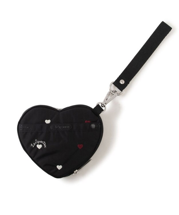 LeSportsac HEART WRISTLET/レッド/ホワイトハートEMB レッド/ホワイトハートEMB