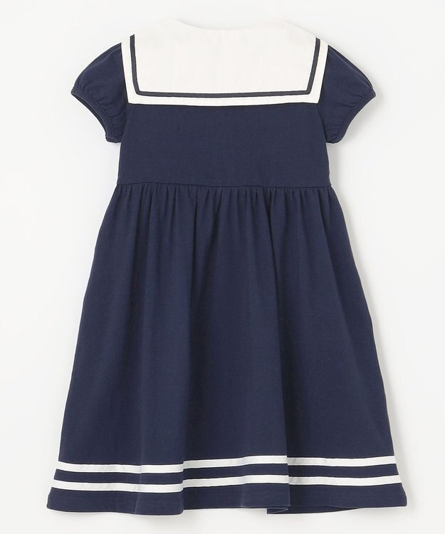 ANY KIDS セーラーカラー ワンピース ネイビー
