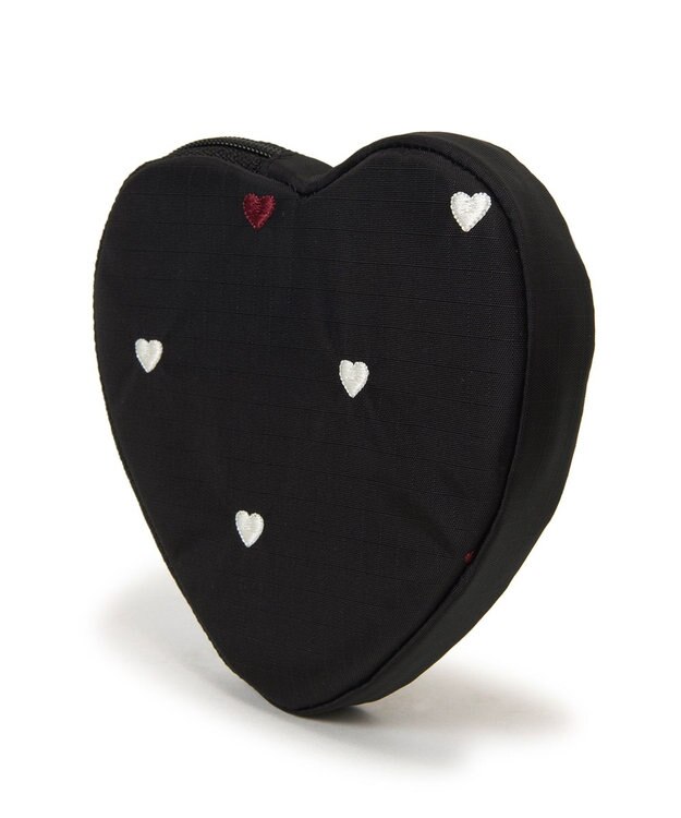 LeSportsac HEART WRISTLET/レッド/ホワイトハートEMB レッド/ホワイトハートEMB