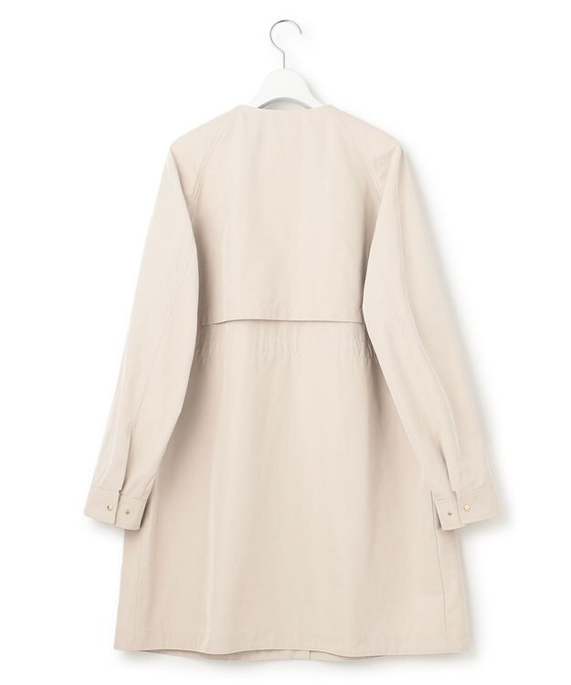 23区 【撥水加工】ライトツイル ノーカラーコート ベージュ系