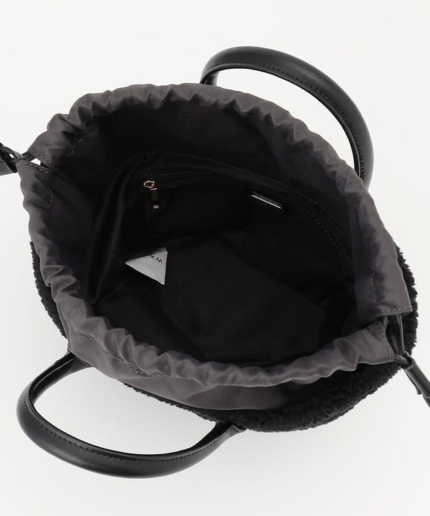 LA BAGAGERIE エコファー　バケツハンドバッグ ブラック