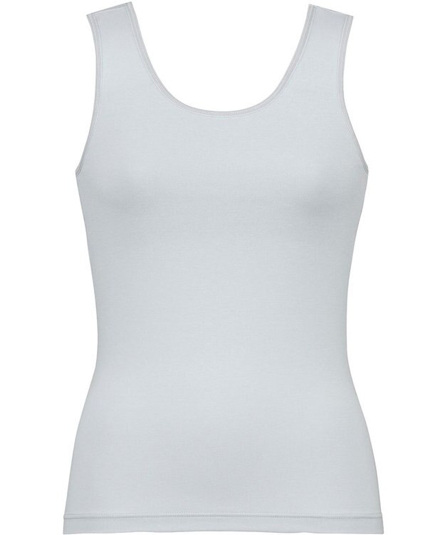 Wing ジュニア 胸あて付きタンクトップ Wing Teen 綿混素材(身生地部) 【STEP1 トップが目立ちはじめた胸に】 小学生 中学生 RL6411 ウイング／ワコール グレー