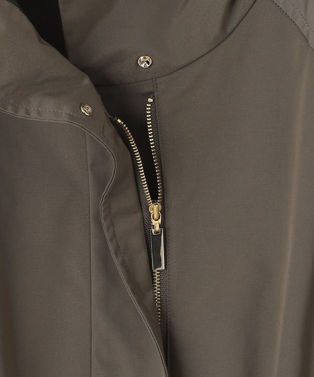 自由区 L 【撥水加工/洗える】キルトコンビアウター ダークブラウン系