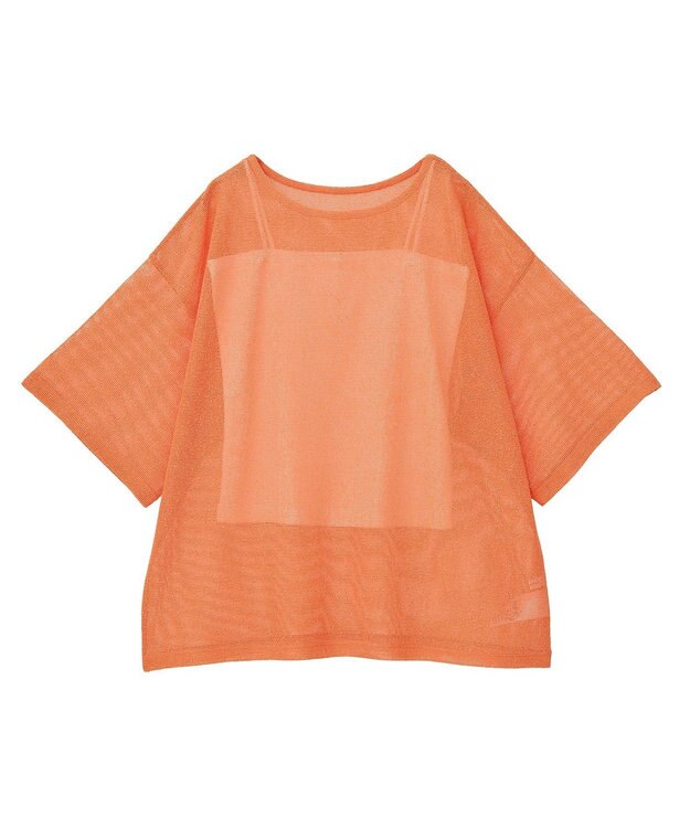 AMERICAN HOLIC SET メッシュプルオーバー+キャミソール Orange
