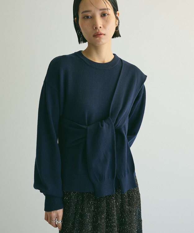 Green Parks armonia．ツイストレイヤードプルオーバー Navy