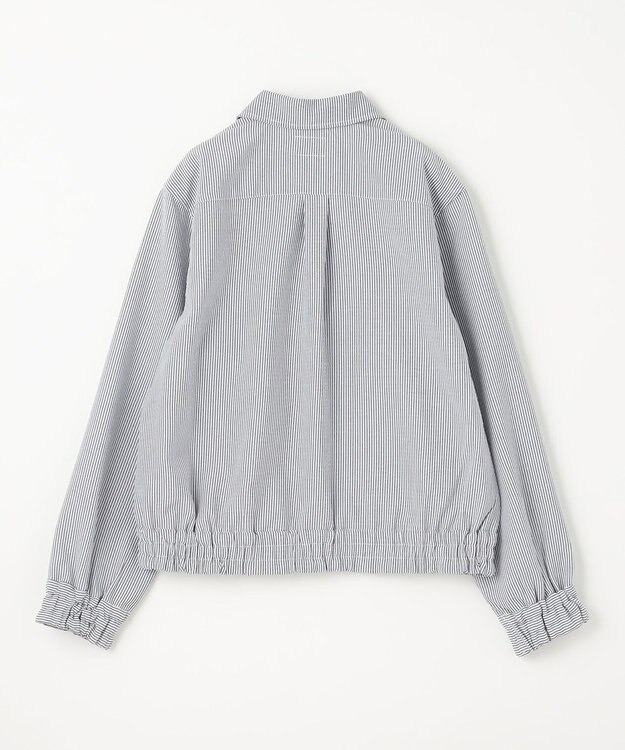 J.PRESS KIDS 【140-170cm】ステンカラー  ライトアウター ネイビーストライプ系