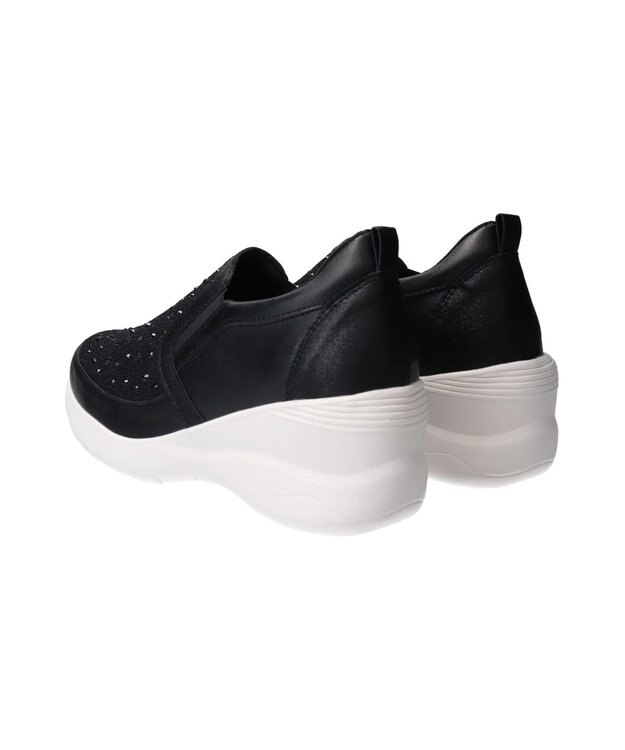 Bridget Birkin 【Round About】スリッポンヒールスニーカー ブラックコンビ