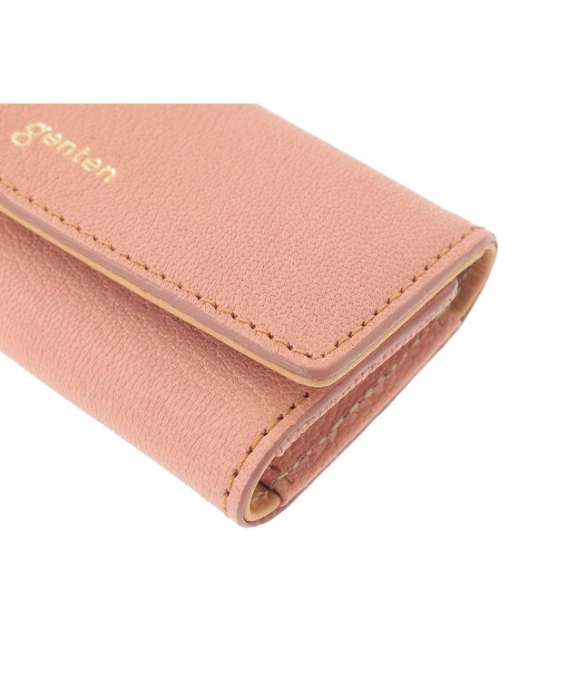 genten フレスコ キーケース ピーチベージュ