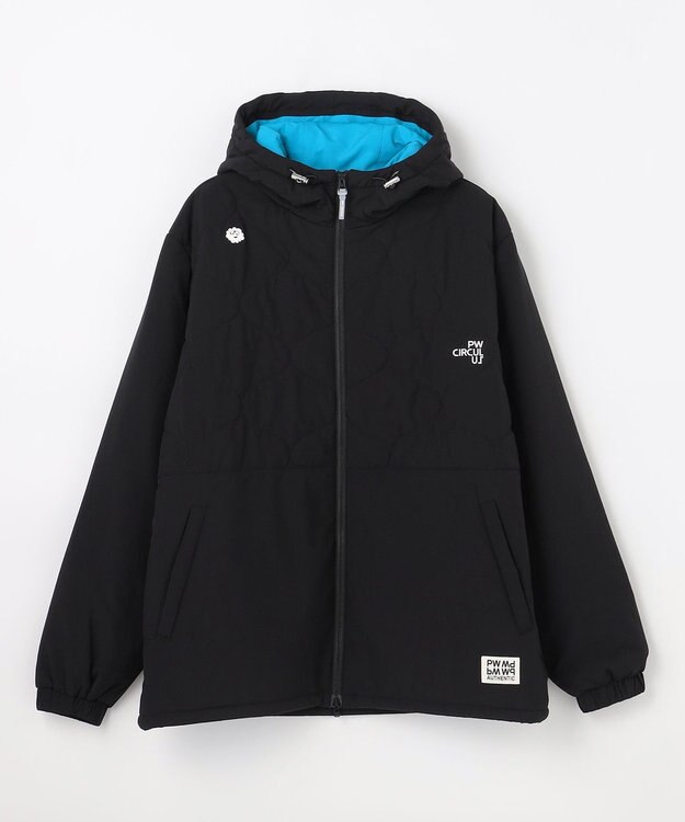 PW CIRCULUS 【撥水加工 / ストレッチ】【MEN】キルティング中綿ブルゾン ゴルフ ブラック系