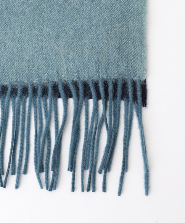 JOSEPH HOMME 【Johnstons Of Elgin】オンブレ カシミヤマフラー　 ネイビー系