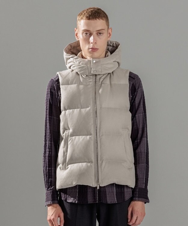 JOSEPH HOMME コマスエード　ダウンベスト アイボリー系