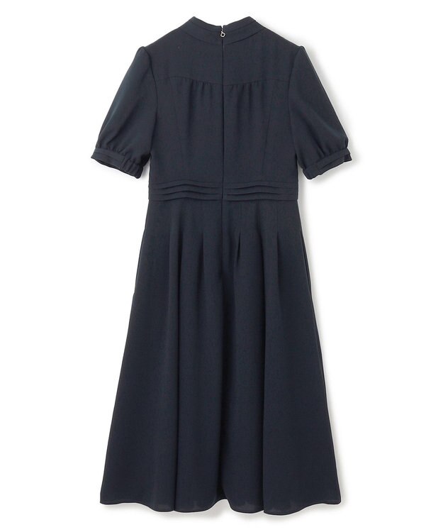 TOCCA 【WEB限定・洗える・消臭】RIBBON ROSETTE HALF ドレス ネイビー系