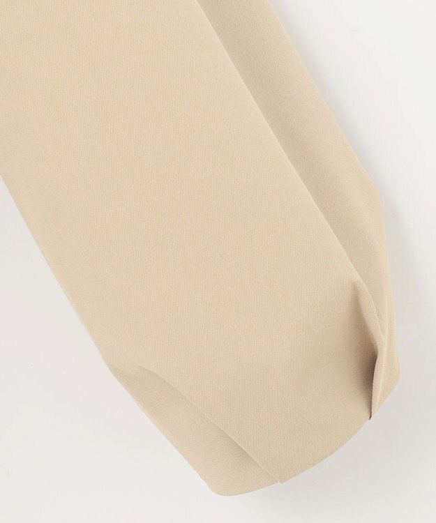 組曲 S コットンライクツイル ノーカラーショート丈コート ベージュ系