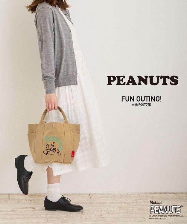 ROOTOTE 8387【スヌーピー】IP.デリ.ピーナッツ-9L 02：リーン