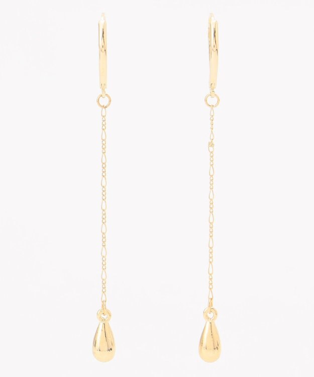 ANY 【WEB限定】ティアドロップピアス（両耳用） ライトゴールド